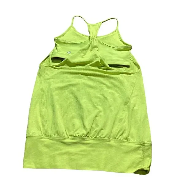 Lululemon Womens Tank Top w/ Built in Bra Loose Fit Racerback Womens Size 4 - Picture 2 of 7